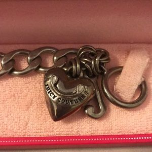Juicy couture silver charm bracelet